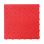 40cm Chequer Plate Garage Floor Tiles Red